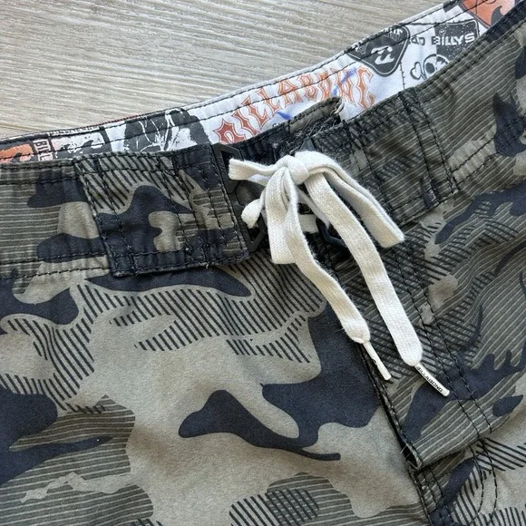 VTG Billabong Board Shorts Mens 36‎ Black Mark Occhilupo Surfing Australia Y2K Shorts